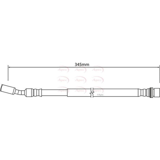 Apec Brake Hydraulic Hose Line outer HOS4176