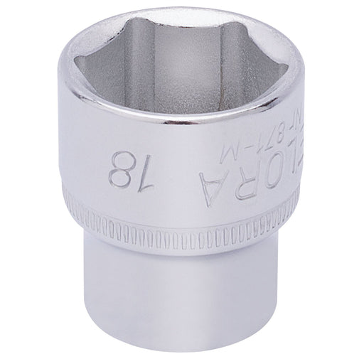 Draper Elora Hexagon Socket, 3/8" Sq. Dr., 18mm 15235 Draper - Dynamic Drive