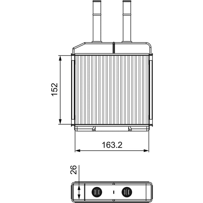Valeo Heater Matrix Core Heat Exchanger 811522