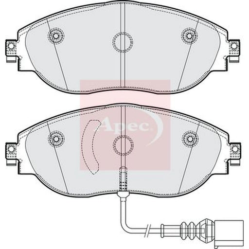 Apec Front Brake Pad Set PAD2304