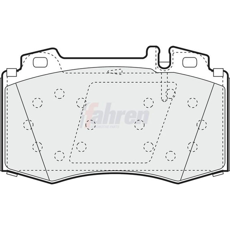 Fahren Front & Rear Pads fits Mercedes-Benz Slk 2004-2011 171.456 171.458