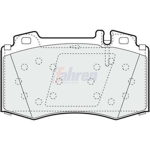 Fahren Front Brake Pad Set FBP3325