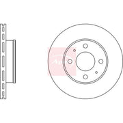 Apec 2 x Vented Brake Discs fits Hyundai Accent II 1999-2006 1.3 1.5 1.6
