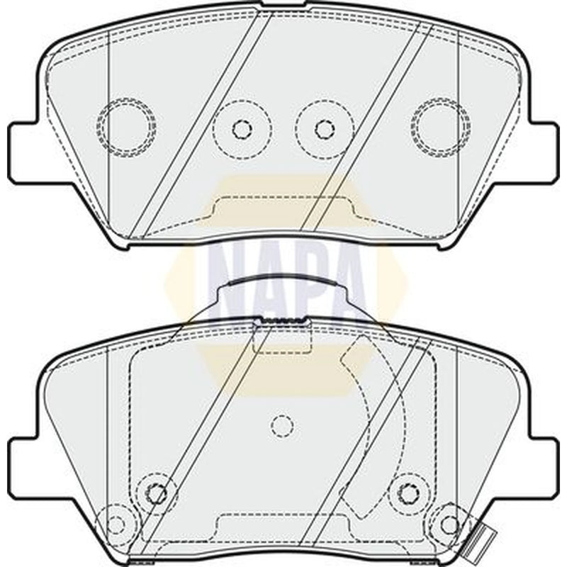 NAPA Front & Rear Brake Discs & Pads fits Hyundai I30 2013-2017 1.4 1.6