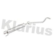 Klarius Box With Centre Pipe Centre fits Opel Astra H 2005-2010 1.8