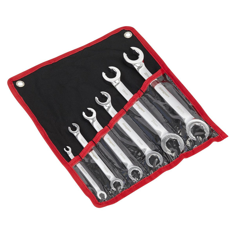 Seigen by Sealey Flare Nut Spanner Set 6pc Metric S0767 Seigen by Sealey  - Dynamic Drive