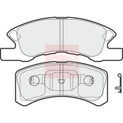 Apec Front Brake Pad Set fits Daihatsu Charade VI 2003 on 0.7 1.0