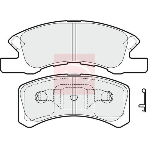 Apec Front Brake Pad Set fits Daihatsu Charade VI 2003 on 0.7 1.0