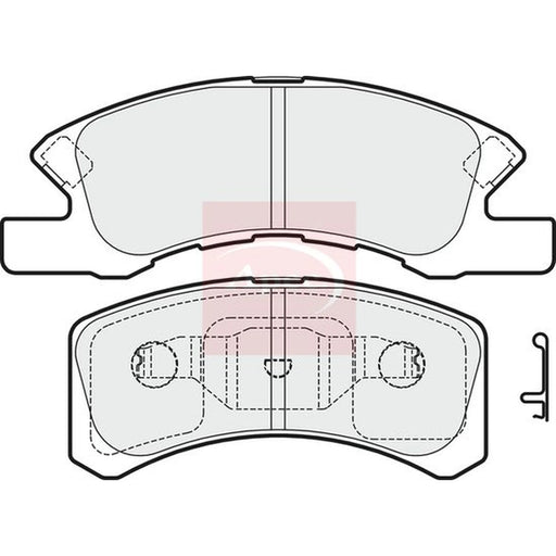 Apec Front Brake Pad Set PAD1625