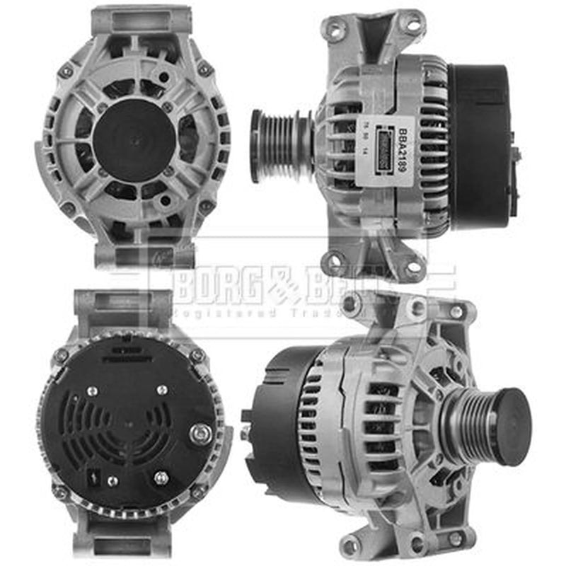 Borg & Beck Car Alternator 12V fits Mercedes-Benz C-Class 1997-2000