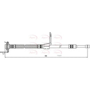 Apec Brake Hydraulic Hose Line Front Left fits Hyundai Getz 2002-2010