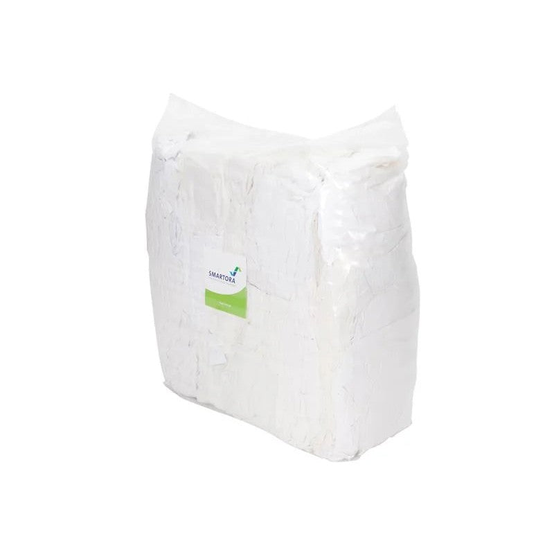 Davis & Moore White No1 Cotton Wipers 10kg - WL