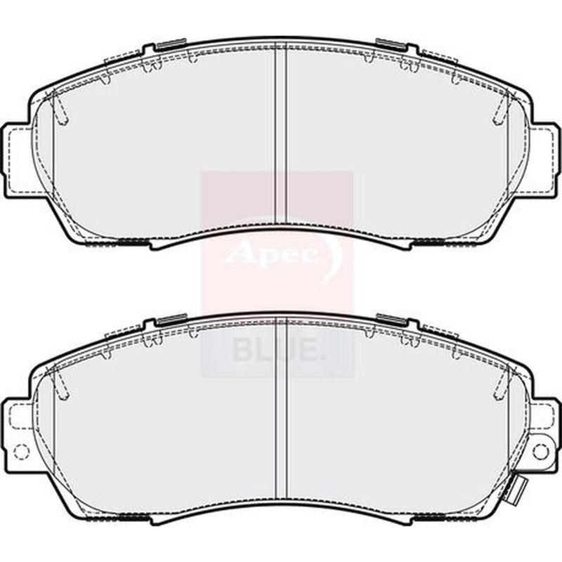 Apec Front & Rear Pads fits Honda Cr-V IV 2012-2018 1.6 2.2