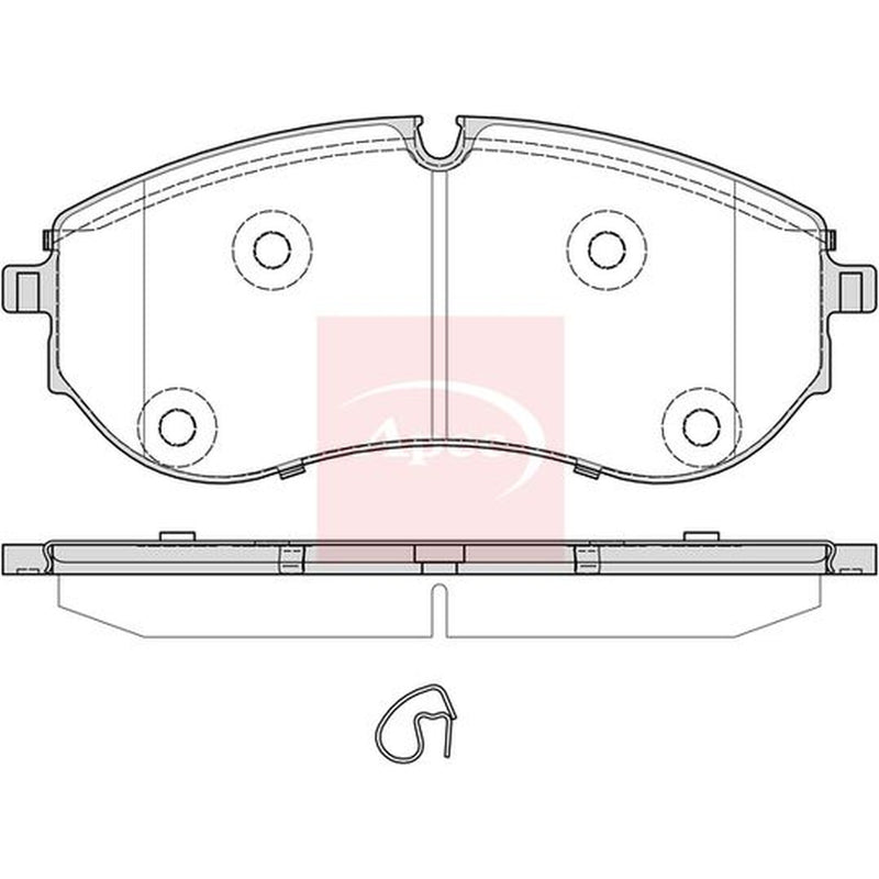 Apec Front Brake Pad Set fits Man Tge 2017-2024 2.0