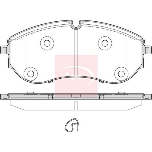 Apec Front Brake Pad Set fits Man Tge 2017-2024 2.0