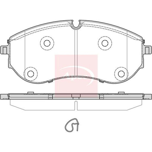 Apec Front Brake Pad Set PAD2388