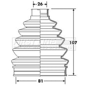 First Line Drive Shaft Bellow Kit Front Left Thermopl fits Mercedes-Benz A-Class