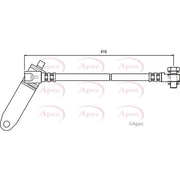 Apec Brake Hydraulic Hose Line Front Right HOS3726