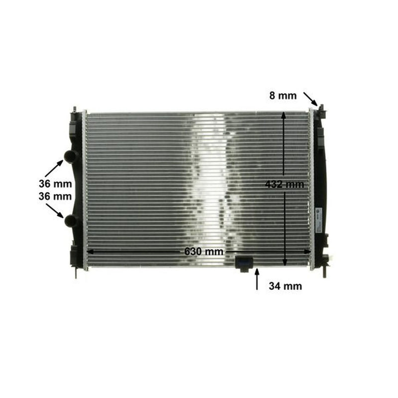 Mahle Engine Radiator fits Nissan Qashqai I 2007-2013 2.0