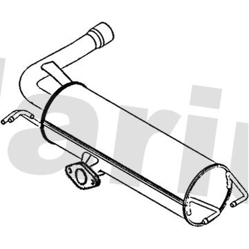Klarius Box With Tail Pipe Rear fits Toyota Rav 4 2000-2005 2.0