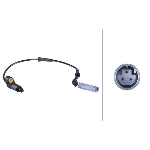 Hella ABS Wheel Speed Sensor Front fits BMW 3 1997-2006