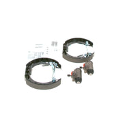 Bosch Brake Shoe Set Axle Kit fits Nissan Micra II 1992-2003 1.0 1.3 1.4
