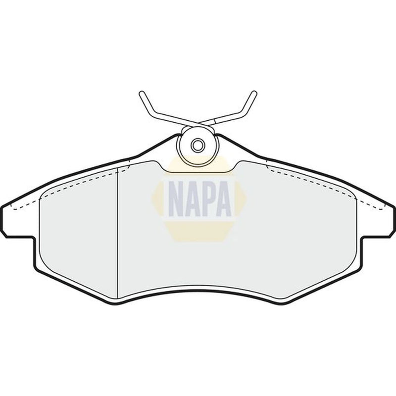 NAPA Front Brake Pad Set fits Citroën C2 2003-2012 1.1 1.4