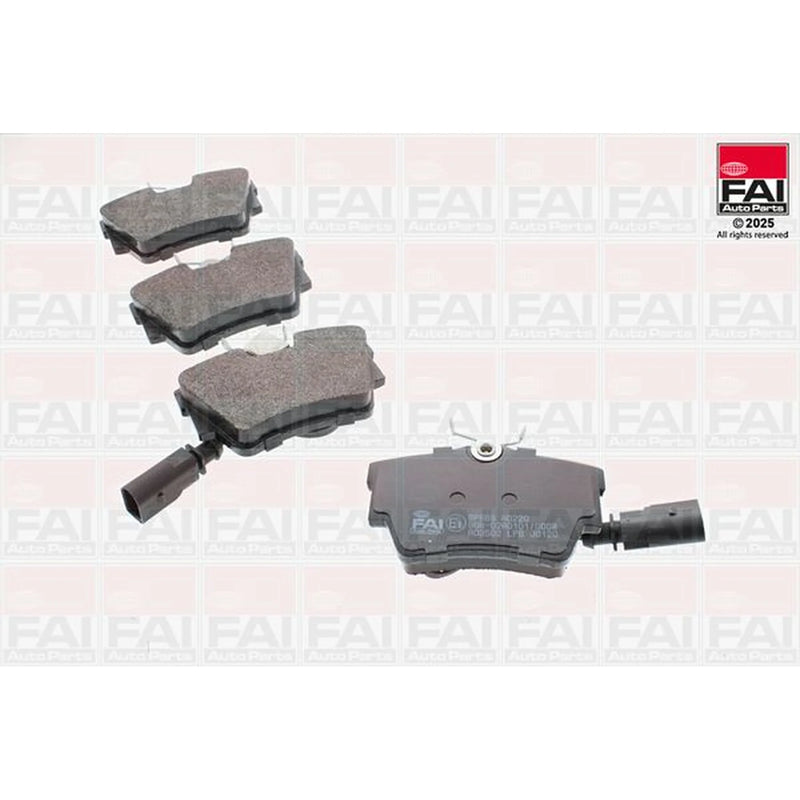 FAI Rear Brake Pad Set fits VW Transporter 2000-2003 2.8