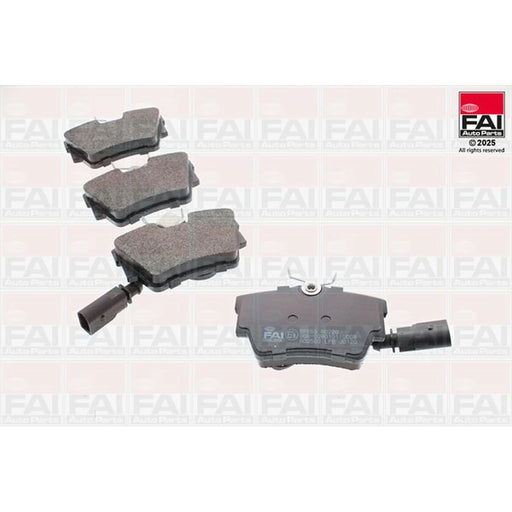 FAI Rear Brake Pad Set fits VW Transporter 2000-2003 2.8
