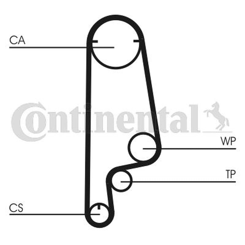 Continental CTAM Timing Belt Kit with Rollers fits Honda Accord 1990-1998