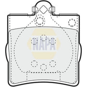 NAPA Rear Brake Pad Set NBP1306