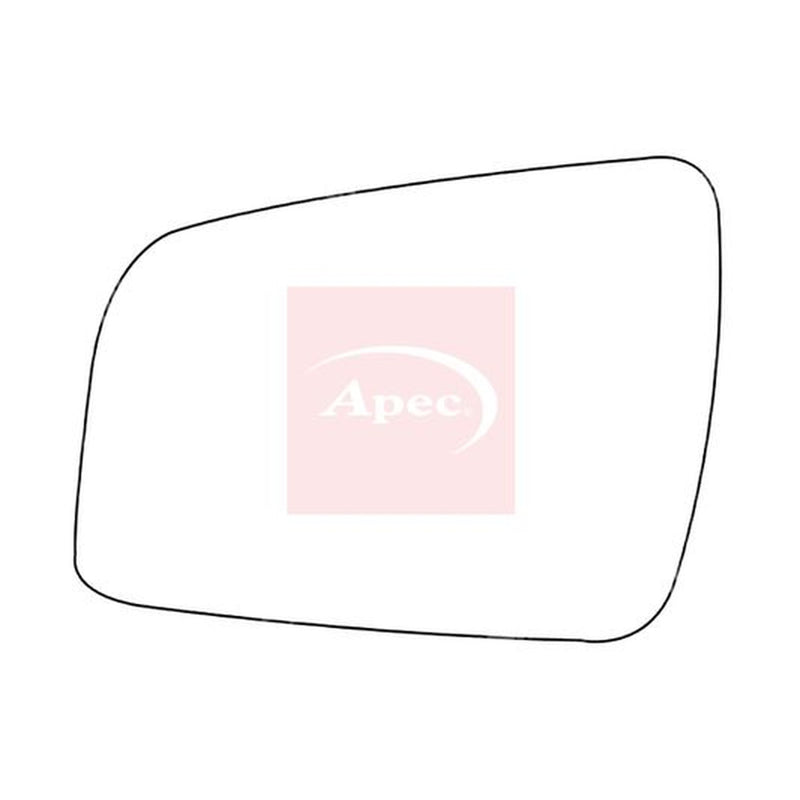 Apec Exterior Wing Mirror Glass Left fits Opel Zafira Family B 2005-2015