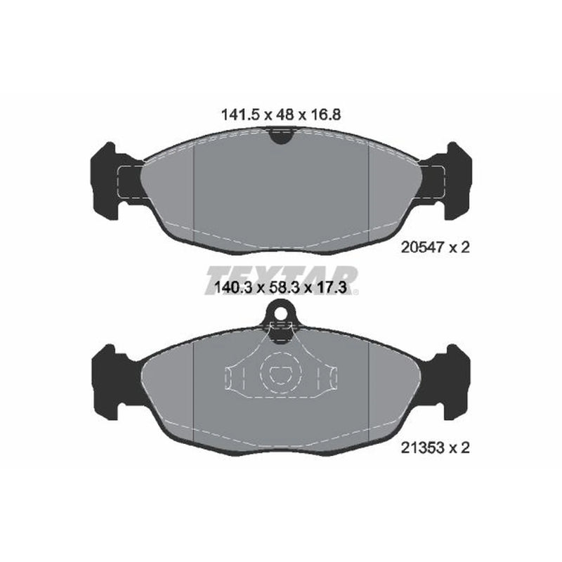 Textar Front Brake Pad Set 2054701
