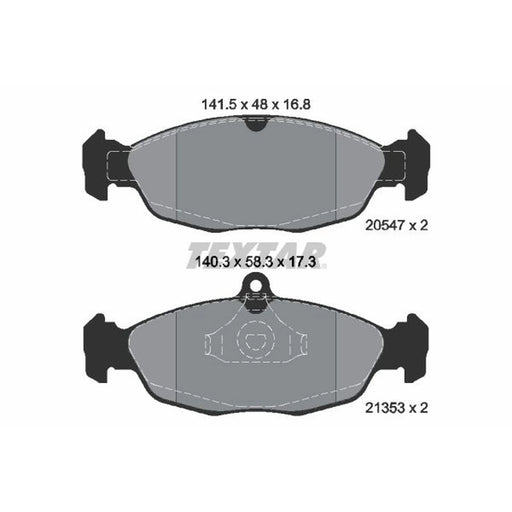 Textar Front Brake Pad Set 2054701