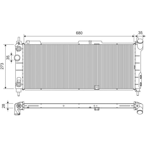Valeo Engine Radiator 734271