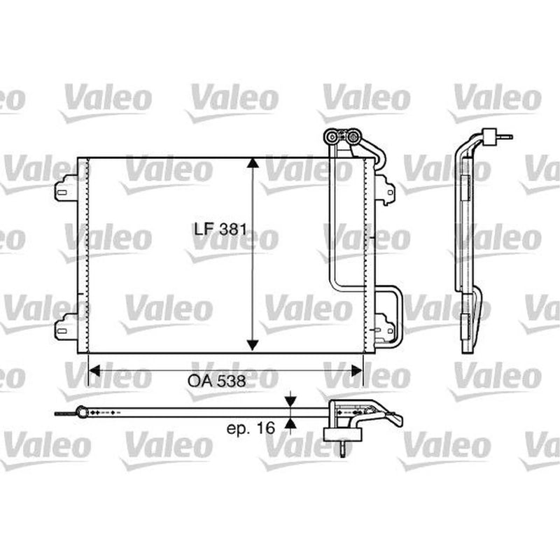 Valeo Air Conditioning Condenser 817509