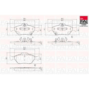 FAI Front Brake Pad Set BP138