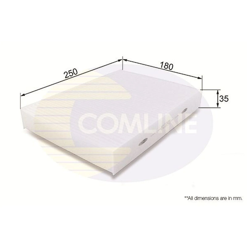Comline Cabin Air Filter (Pollen Filter) fits Mercedes-Benz T-Class 2022 on