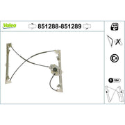 Valeo Electric Window Regulator Lifter Right Front 851289