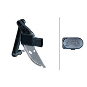 Hella Headlight Levelling Sensor Front Right Connectors V 6PM 012 699-151