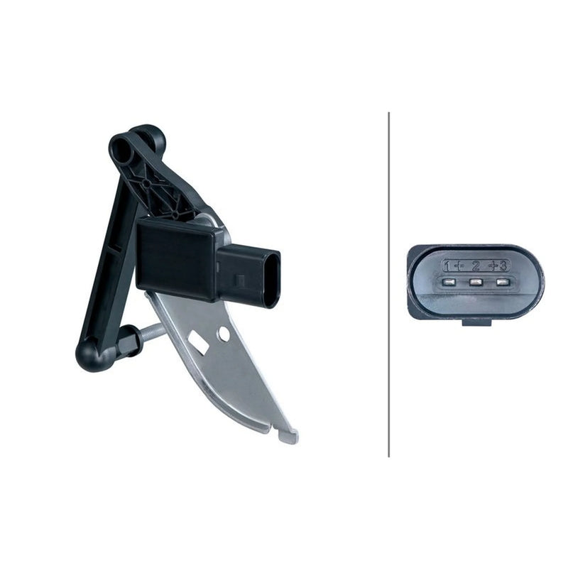 Hella Headlight Levelling Sensor Front Right Connectors V 6PM 012 699-151