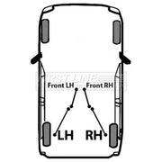 First Line Handbrake Cable Left Rear fits Nissan Leaf 2017 on