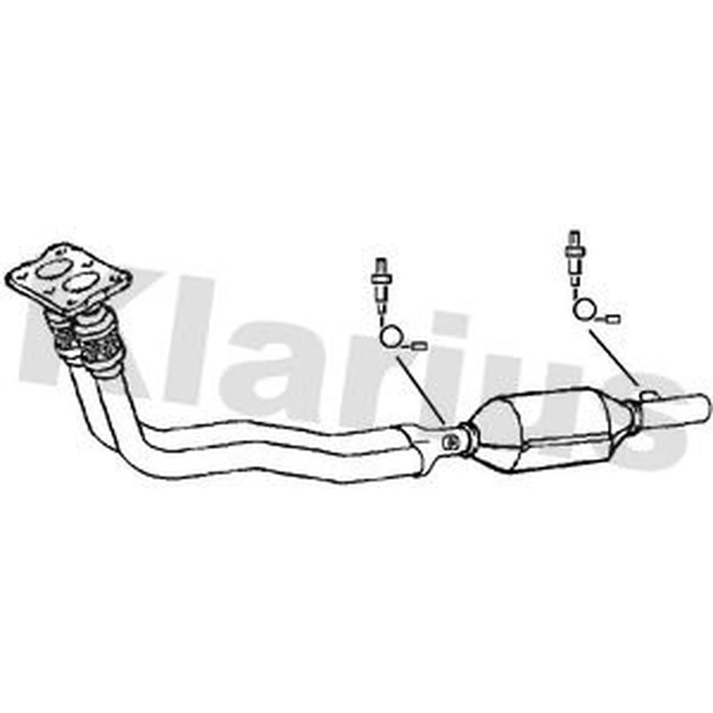 Klarius Catalyst Type Approved With Pipe fits Volvo S40 I 1999-2003 1.6 1.8