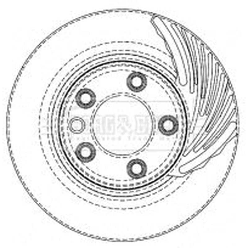 Borg & Beck Front & Rear Brake Discs & Pads fits VW Touareg 2002-2010 3.0 3.2