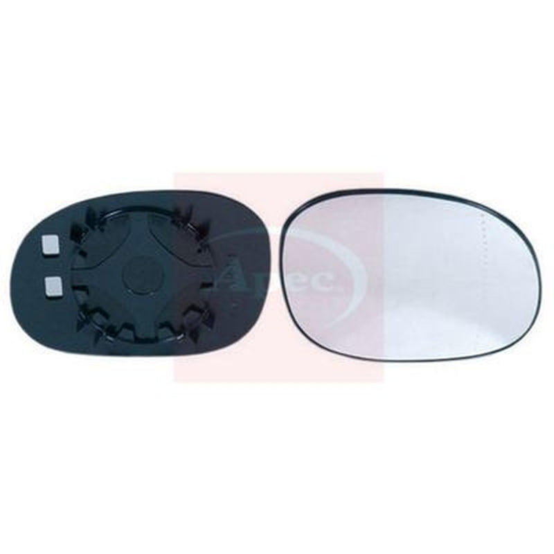 Apec Exterior Wing Mirror Glass Right fits Citroën C2 2003-2012 1.1 1.4 1.6