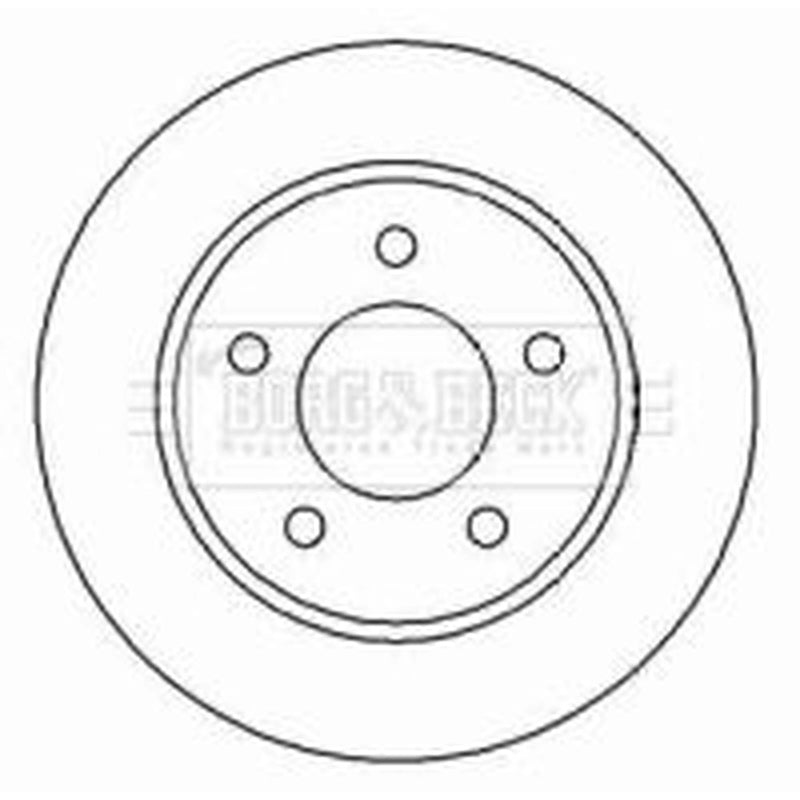 Borg & Beck Rear Brake Solid Discs & Pads fits Mazda 3 2003-2009 1.3 1.6