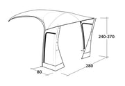 Outwell Tall Connection Jonesville 290/440SA Awning Green Outwell - Dynamic Drive