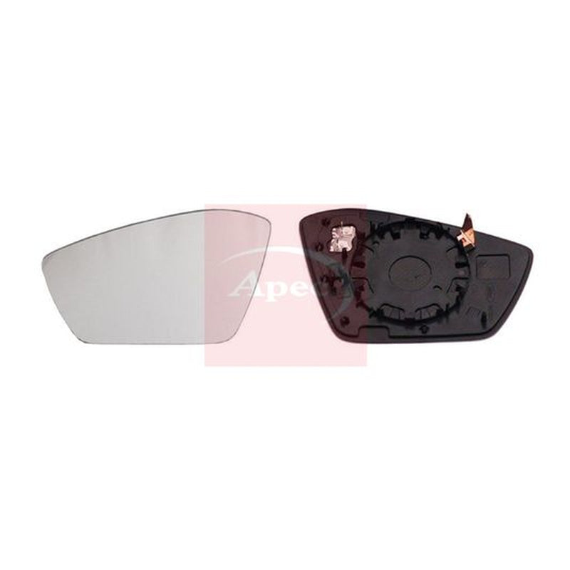 Apec Exterior Wing Mirror Glass Left fits Skoda Superb III 2015-2024
