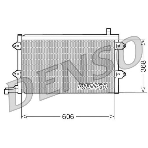 Denso Air Conditioning Condenser fits VW Golf 1991-2002 1.4 1.6 1.8 1.9 2.0 2.8