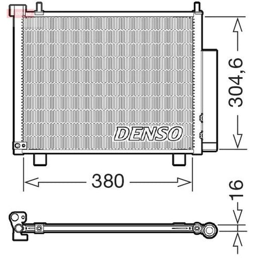 Denso Air Conditioning Condenser fits Opel Agila A 2003-2007 1.3